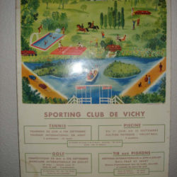 Affiche sporting club de Vichy