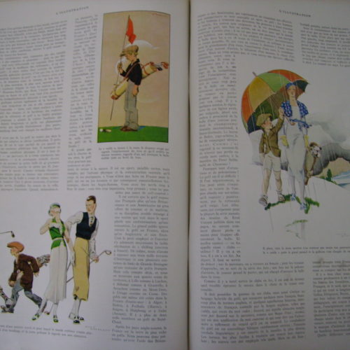L'illustration 15 avril 1933 article le golf
