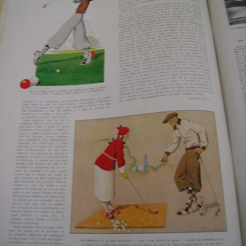 L'illustration 15 avril 33 derniÃ¨re page article Le golf