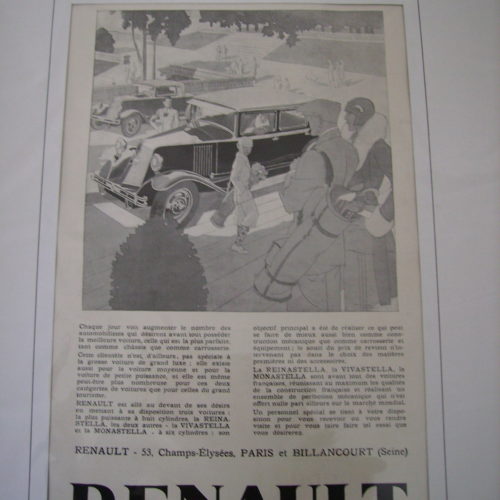 PublicitÃ© Renault 1929