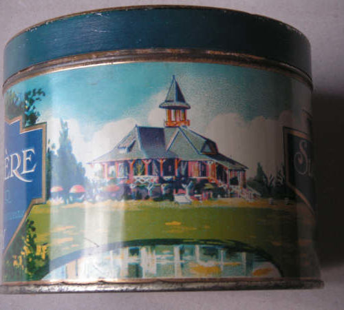 Vichy boÃ®te de biscuits bleue