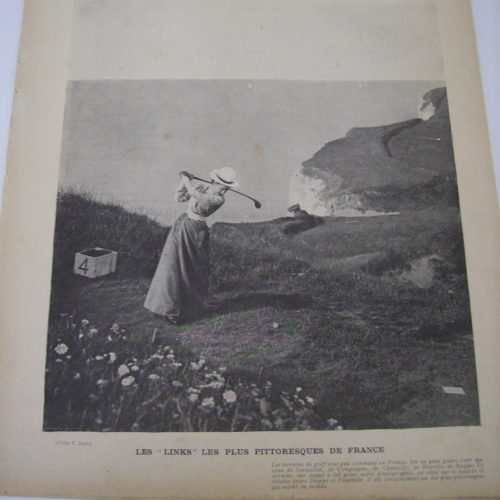 La vie au grand air couverture 1901 le golf Ã  Dieppe