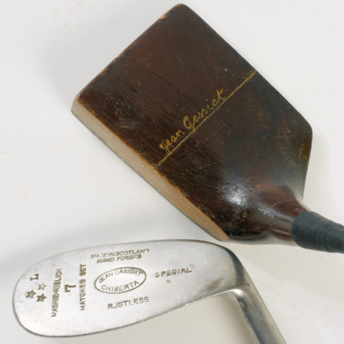 Putter "piano" Jean Gassiat et fer "mashie niblick" Jean Gassiat - Chiberta GC