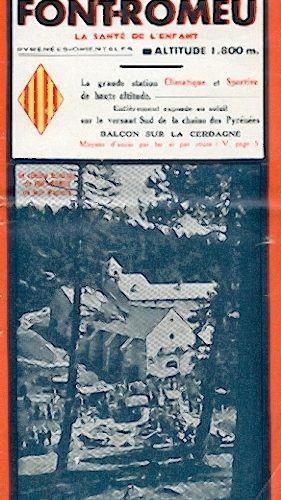 tract 3 volets du Syndicat d'Iniatives de Font Romeu de 1939