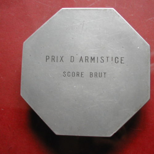 Dos de la mÃ©daille Prix d'Armistice