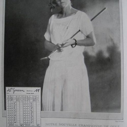 Mlle Janine Gaveau Championne de France 1922,1923, 1924, 1931