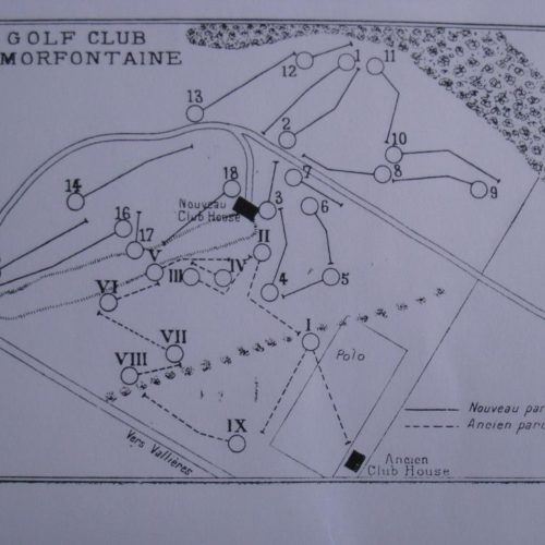 Plan du parcours Morfontaine 1927