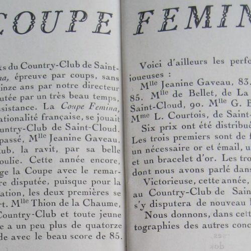 DÃ©tail article Femina 1923