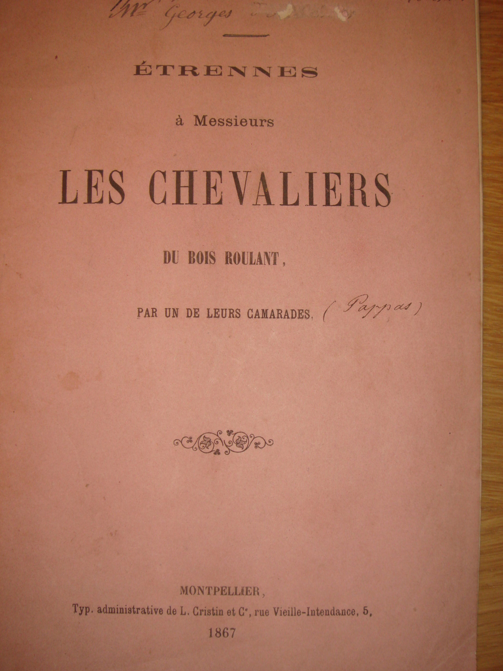 PoÃ©mes des chevaliers du Bois roulant