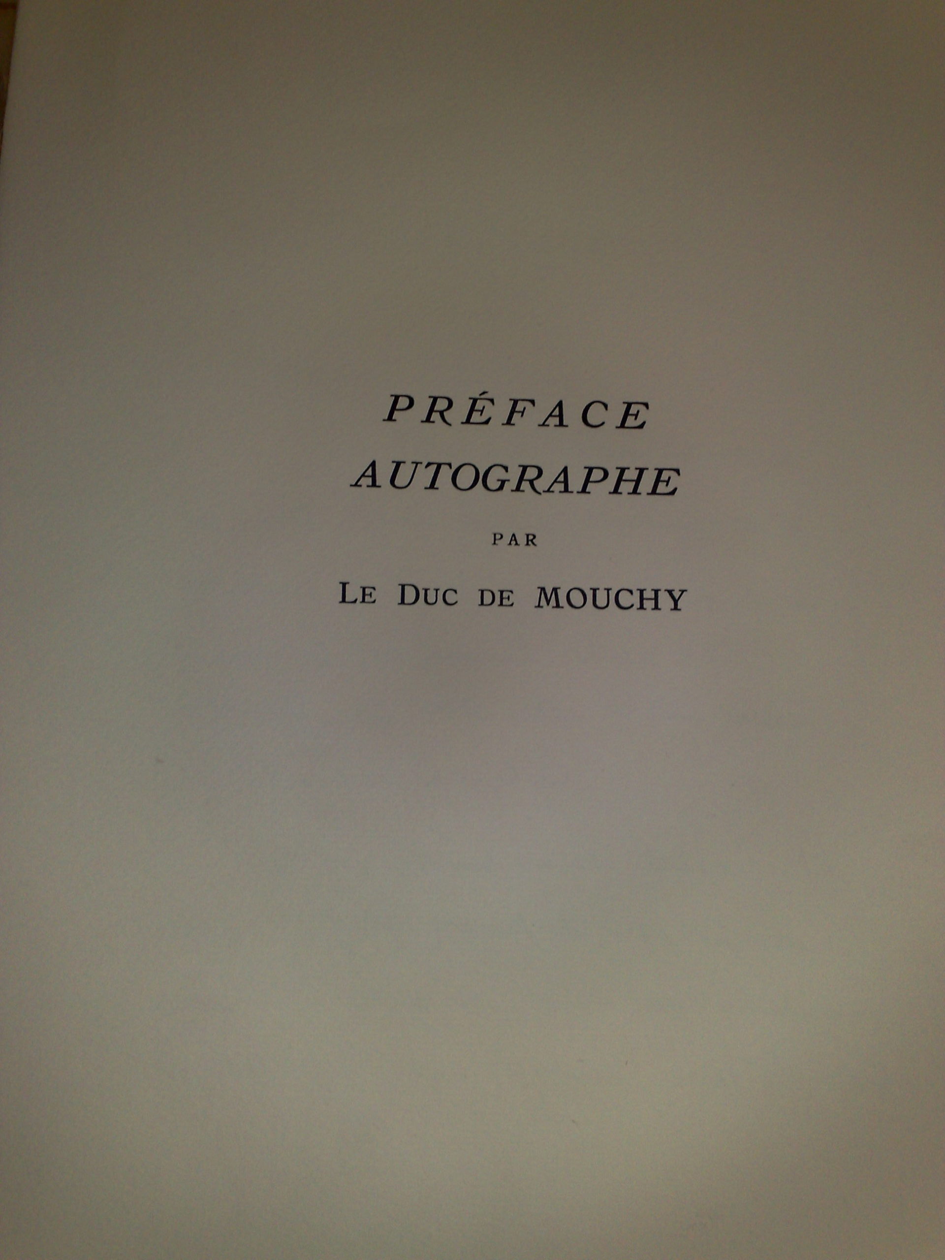 Le Duc de Mouchy